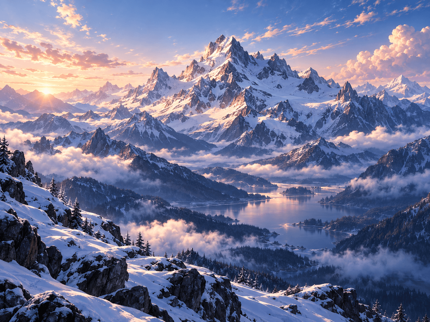 雪山风景作品入口